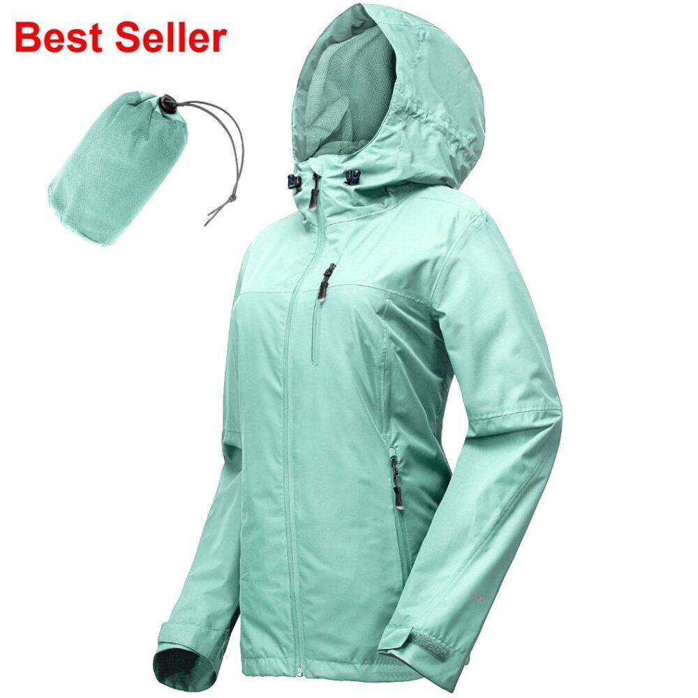 Lightweight Waterproof Raincoat with Hood for Cycling and Outdoor Activities